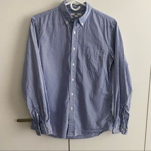 Uniqlo Striped Long Sleeve Button Down Shirt